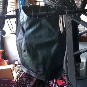 Alt B vegan leather and mesh top.